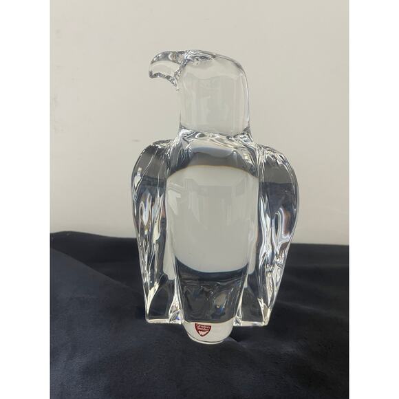Orrefors Crystal Eagle Sculpture Designed by Olle Alberius #4654/12 NWT - Picture 4 of 6
